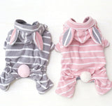 Bunny Pink Stripes Dog Outfit