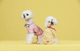 Duo Color Collar / Button- up Dog Onesie - Small Breed
